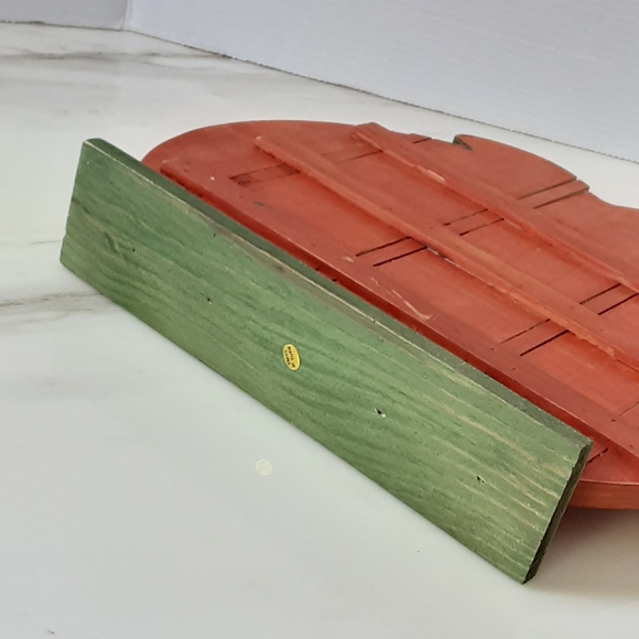 WOODEN PUMPKIN JACK O LANTERN FREE STANDING - Picture 4 of 4